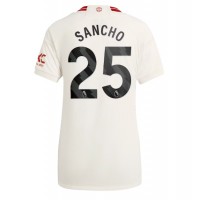 Camiseta Manchester United Jadon Sancho #25 Tercera Equipación para mujer 2023-24 manga corta